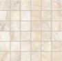 Backlit Stone Ivory Square Mosaic Porcelain Wall & Floor Tile 300x300mm