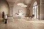 Stone Effect Ivory/Cream/Beige Large Format Over 600x600 Porcelain for Wall/Floor; Finish - Matt