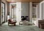 Shoreditch Matt Green Ribbed Decor Porcelain Wall Tile 600x1200mm