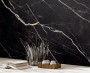 Marble Effect Black/Dark Grey Large Format Over 600x600 Porcelain for Wall/Floor; Finish - Matt
