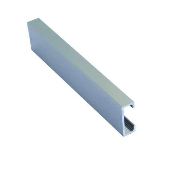 Genesis Aluminium Flat Line Listello (Insert) Bright Silver LFA200.91 20x8mm x 2.5m
