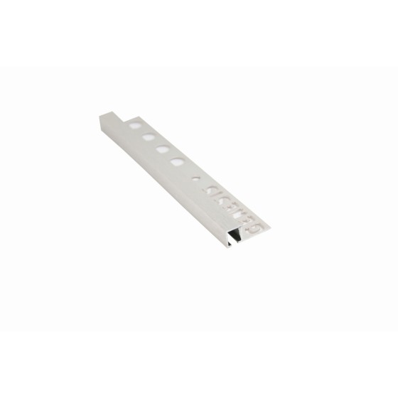 Genesis Aluminium Square Trim Brushed Silver TDP100.94 10x10mm x 2.5m