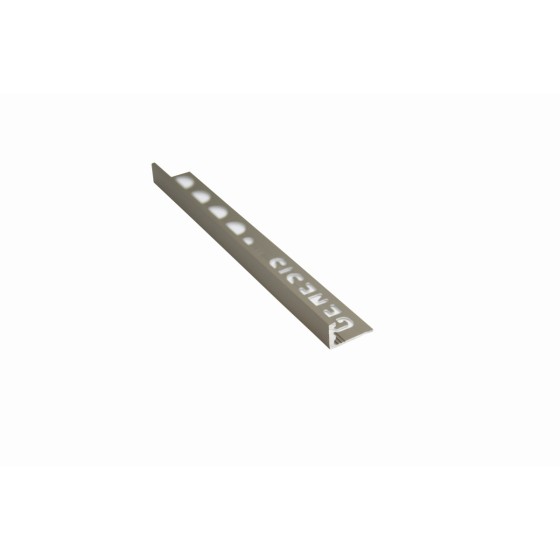 Genesis Aluminium Straight Edge Trim Pewter ESA100.85 10mm x 2.5m