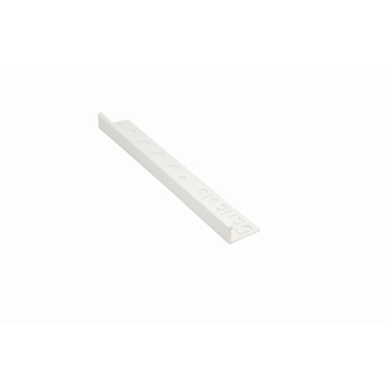 Genesis PVC Straight Edge Trim White ESP100.01 10mm x 2.5m