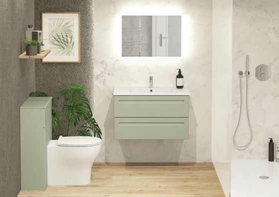 Malvern 60cm WC Unit in Green