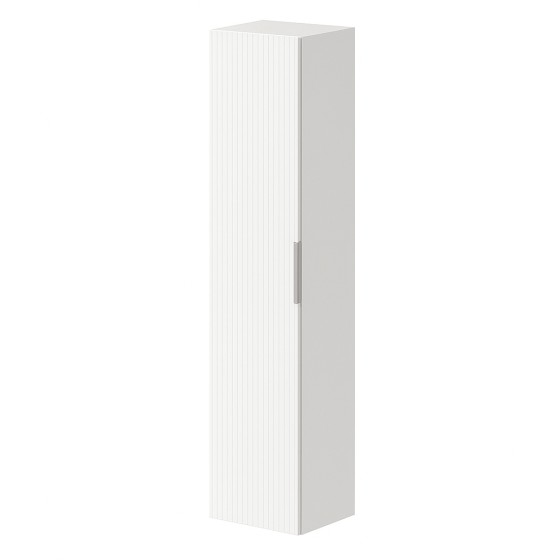 Helmsley  35cm Wall Hung One Door Column Unit in Matt White