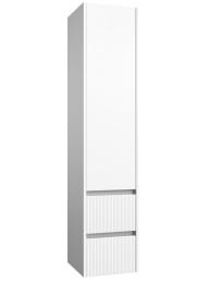 Dursley 35cm Matt White Two Drawer, One Door Wall Hung Column Unit 