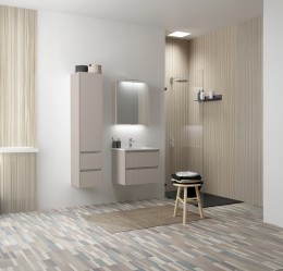 Dursley 60cm Cashmere Two Drawer Wall Hung Unit & Basin 