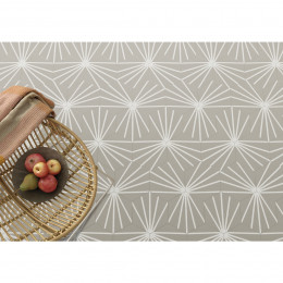 Lily 5 Hexagon Grey Line Décor Porcelain Floor & Wall Tile 198x228mm