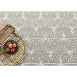 Lily 5 Hexagon Grey Line Decor Porcelain Floor & Wall Tile 198x228mm