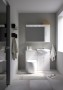 Sense II 55cm Two Door Floorstanding Unit & Basin in White Gloss
