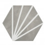 Patterned --and-- Statement Grey/Silver Small Format 150x150 - 250x400 Porcelain for Wall/Floor; Finish - Natural