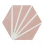 Patterned --and-- Statement Pink/Red Small Format 150x150 - 250x400 Porcelain for Wall/Floor; Finish - Natural