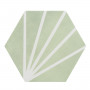 Patterned --and-- Statement Green Small Format 150x150 - 250x400 Porcelain for Wall/Floor; Finish - Natural