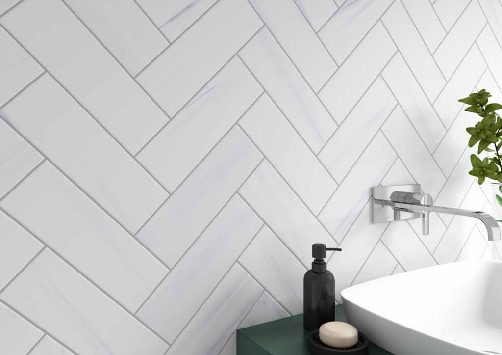 Marbellous Dolomite Bianco Wall & Floor Tile 100x300mm | N&C Tiles and