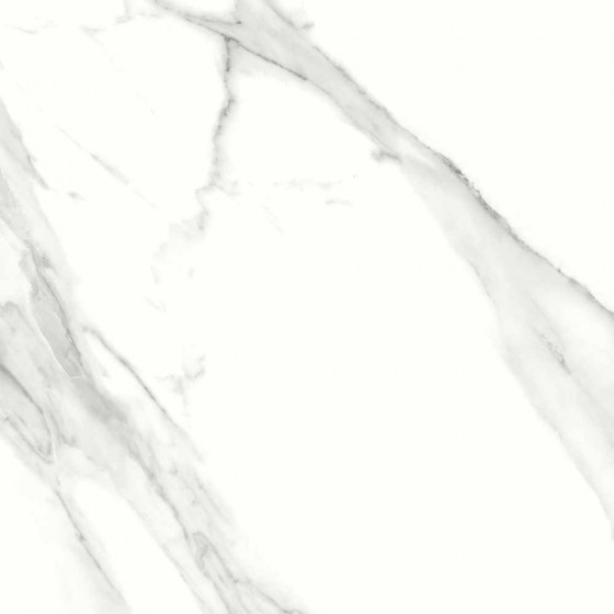 Statuario Polished White Marble Porcelain Wall & Floor Tile 600x600mm