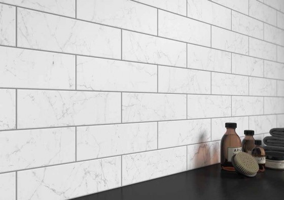 Marbellous Carrara Venatino Porcelain Wall & Floor Tile 100x300mm