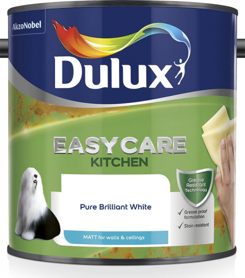 Dulux Paint Kitchen+/Easycare Kitchen Matt 2.5lt Pbw