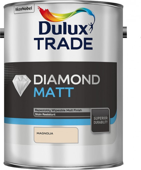 Dulux Trade Paint Diamond Matt Magnolia 5lt