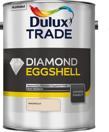 Dulux Trade Paint Diamond Eggshell Magnolia 5lt