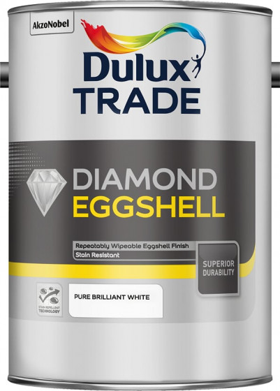 Dulux Trade Paint Diamond Eggshell Pbw 5lt
