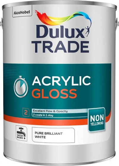 Dulux Trade Paint Quick Dry Gloss Pbw 5lt