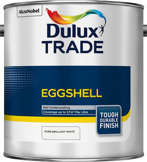Dulux Trade Paint Eggshell Pbw 2.5lt