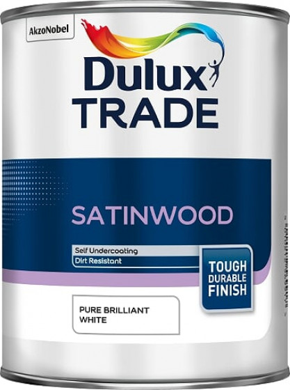 Dulux Trade Paint Satinwood Pbw 1lt