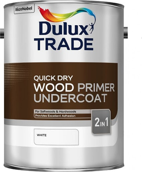 Dulux Trade Paint Quick Dry Wood Primer Undercoat 5lt