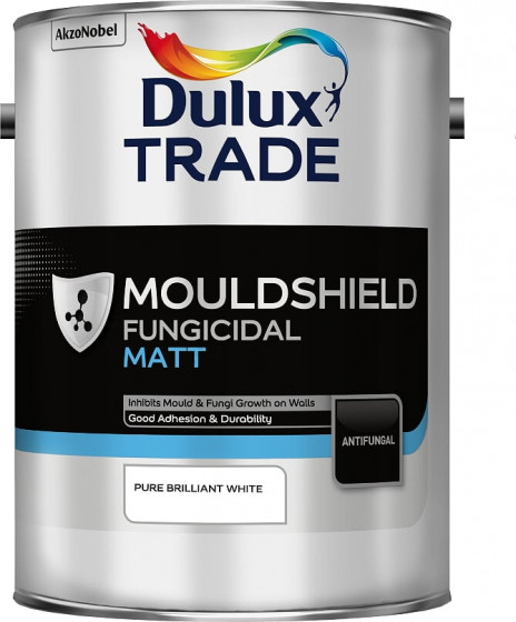 Dulux Trade Paint Mouldshield Fungicidal Matt Pbw 5lt