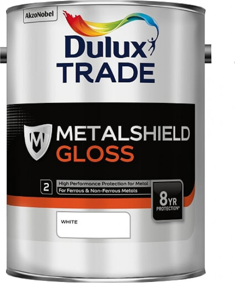 Dulux Trade Paint Metalshield Gloss White 5lt
