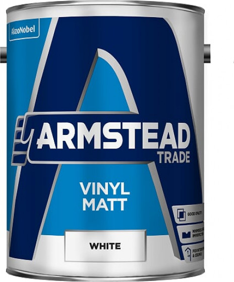 Armstead Trade Paint Vinyl Matt White 5lt