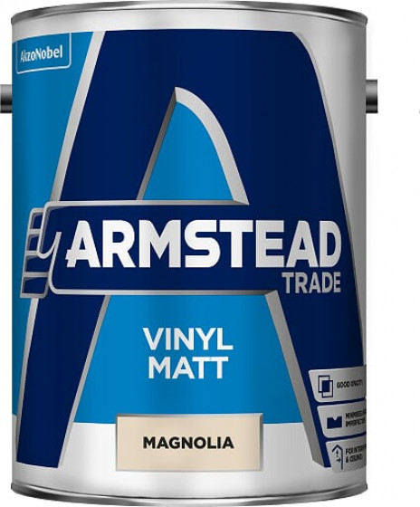 Armstead Trade Paint Vinyl Matt Magnolia 5lt