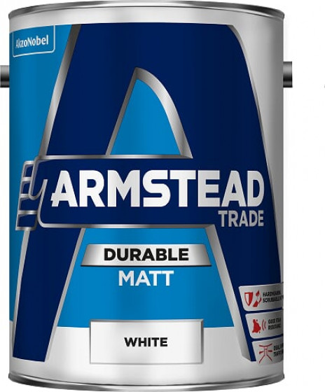 Armstead Trade Paint Durable Matt White 5l