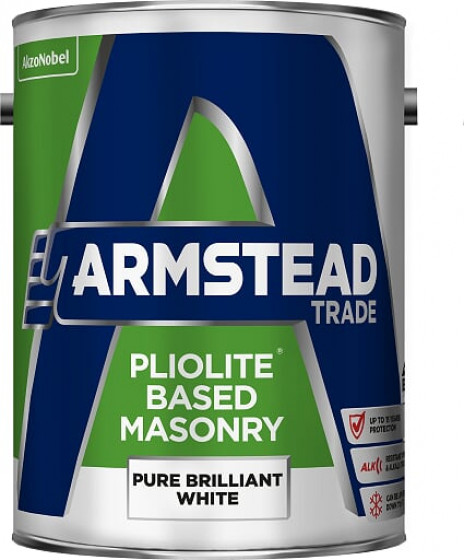 Armstead Trade Paint Pliolite Masonry B/White 5l