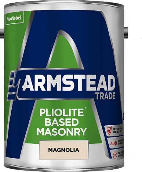 Armstead Trade Paint Pliolite Masonry Magnolia 5l