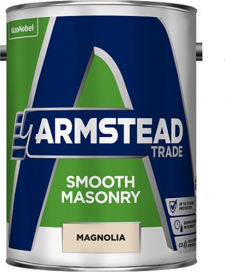 Armstead Trade Paint Smooth Masonry Magnolia 5l