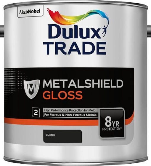 Dulux Trade Paint Metalshield Gloss Black 2.5l
