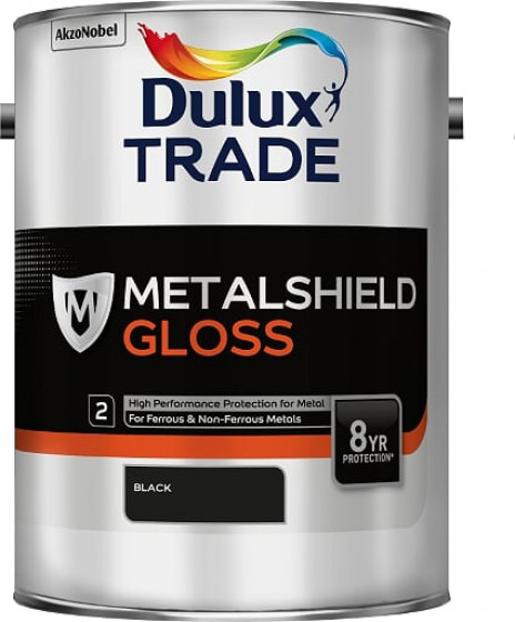 Dulux Trade Paint Metalshield Gloss Black 5l