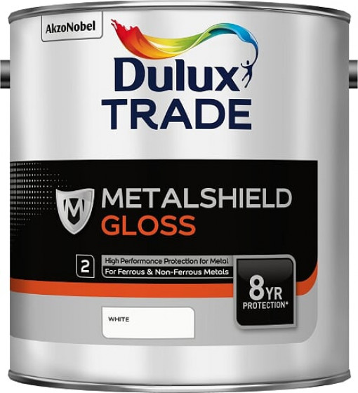 Dulux Trade Paint Metalshield Gloss White 2.5l