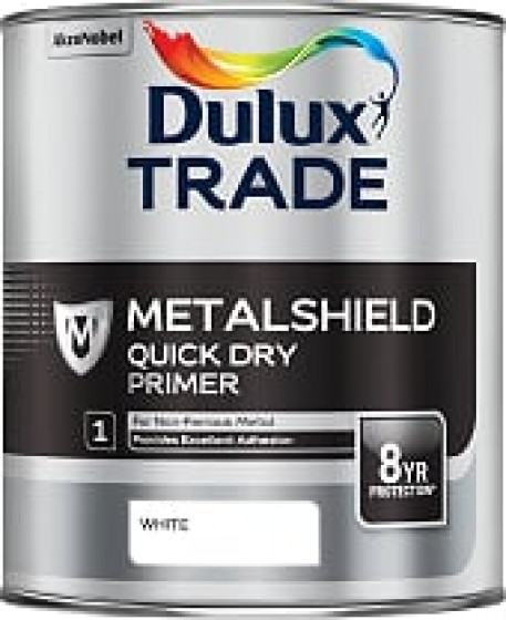 Dulux Trade Paint Metalshield Quick Dry Metal Primer White 1l