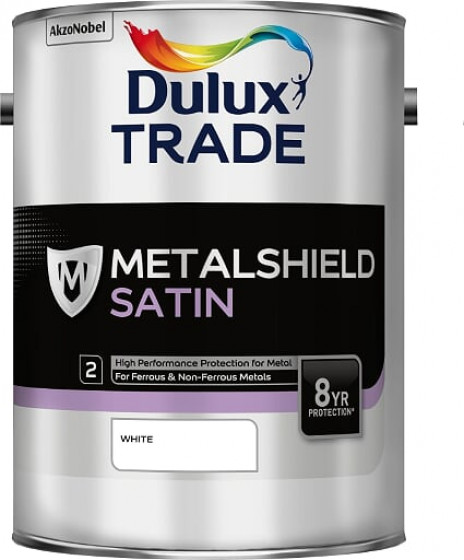 Dulux Trade Paint Metalshield Satin White 5l