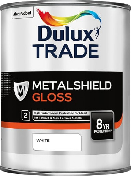 Dulux Trade Paint Metalshield Gloss White 1l