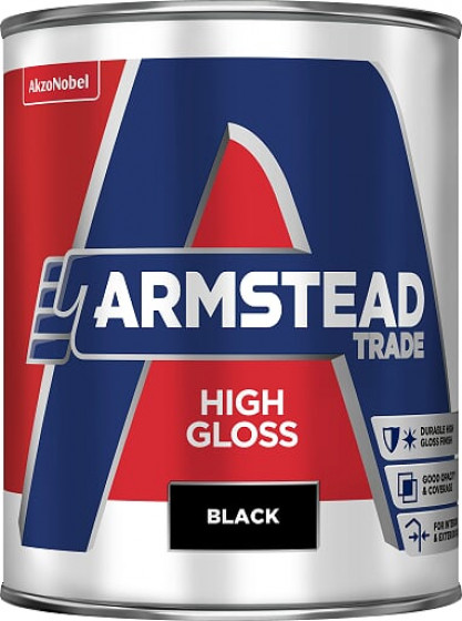 Armstead Trade Paint High Gloss Black 1lt
