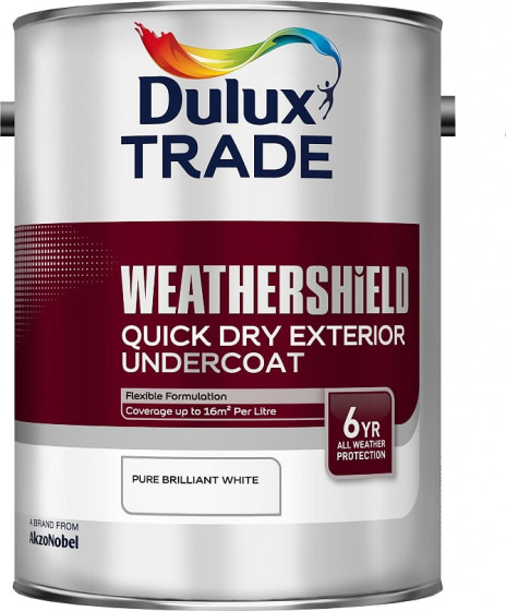 Dulux Trade Paint Weathershield Paint Quick Dry Undercoat Pbw 5l