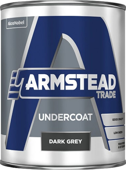 Armstead Trade Paint Undercoat Dark Grey 1lt