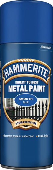 Hammerite Metal Paint Smooth Blue 400ml Aerosol (6)