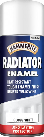 Hammerite Radiator Paint Gloss White 400ml Aerosol (6)