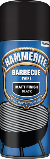 Hammerite Barbecue (Bbq) Paint Matt Black 400ml Aerosol (6)