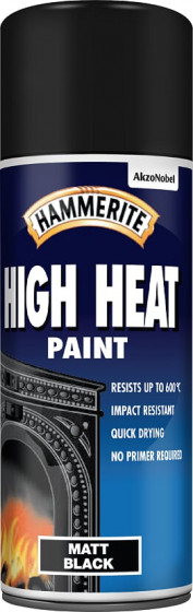 Hammerite High Heat Matt Black Paint 400ml Aerosol (6)